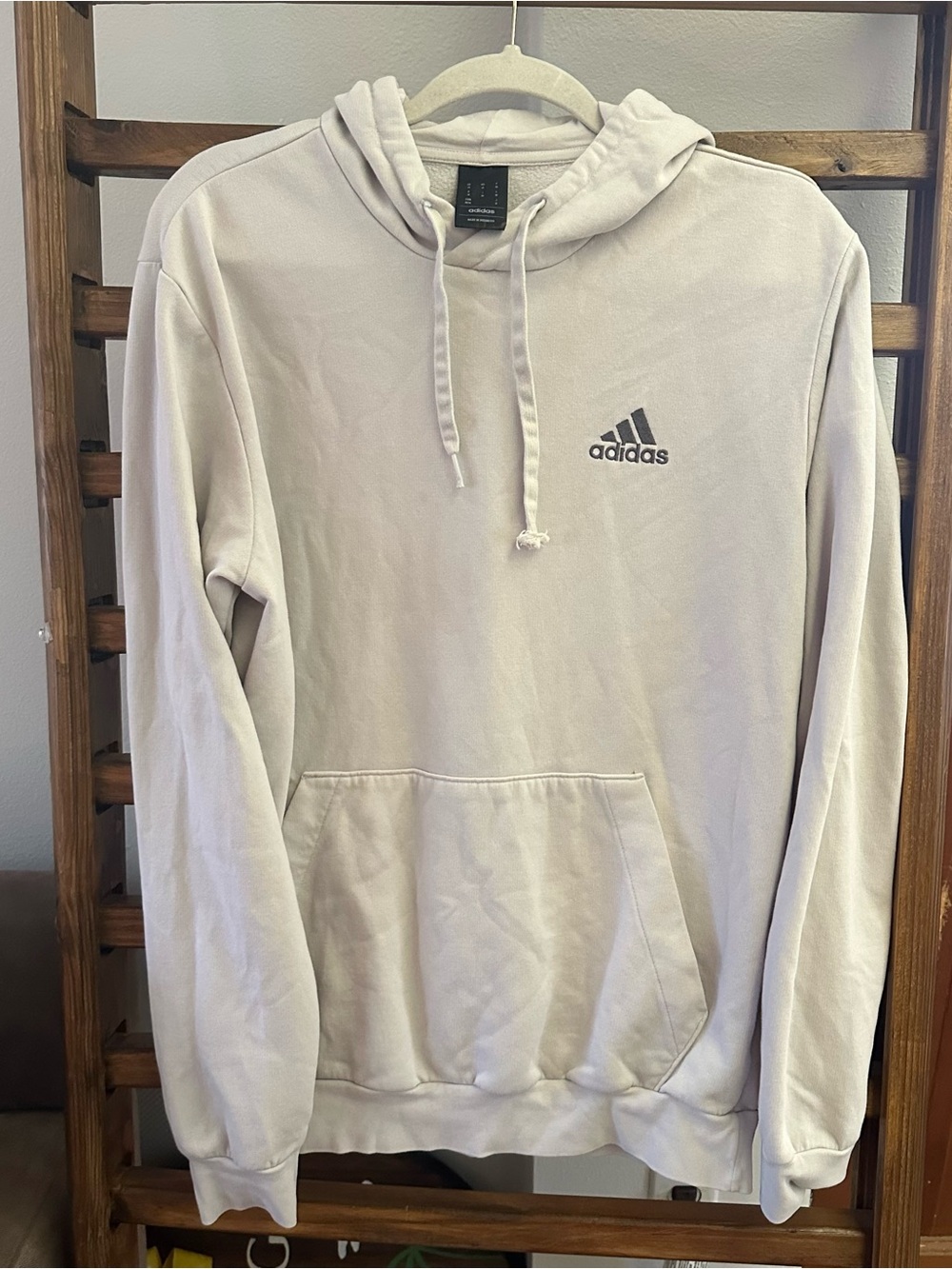 adidas Cream Pullover Hoodie